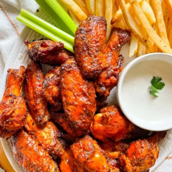 Chicken Wings with Fries